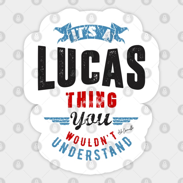 Is Your Name, Lucas ? This shirt is for you! Sticker by C_ceconello